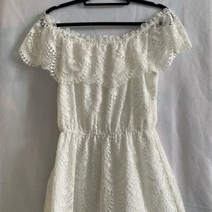 White lace dress
